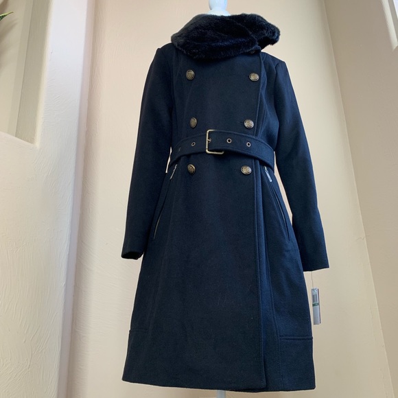 Vince Camuto Jackets & Blazers - Vince Camuto Long Wool Blend Black Coat